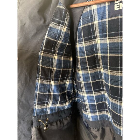 Lands’ End Mens Large (42-44) Bayfield Cotton Parka Barn Jacket Navy Blue 486014 - Picture 14 of 16